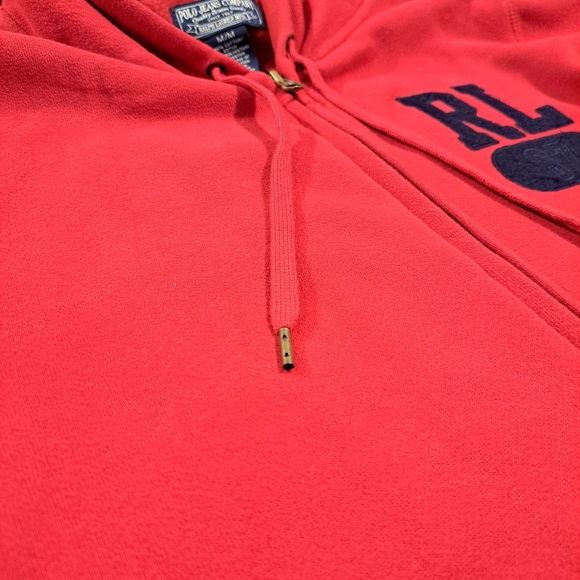 Ralph Lauren Red Polo Jeans Zip-Up - Picture 3 of 5